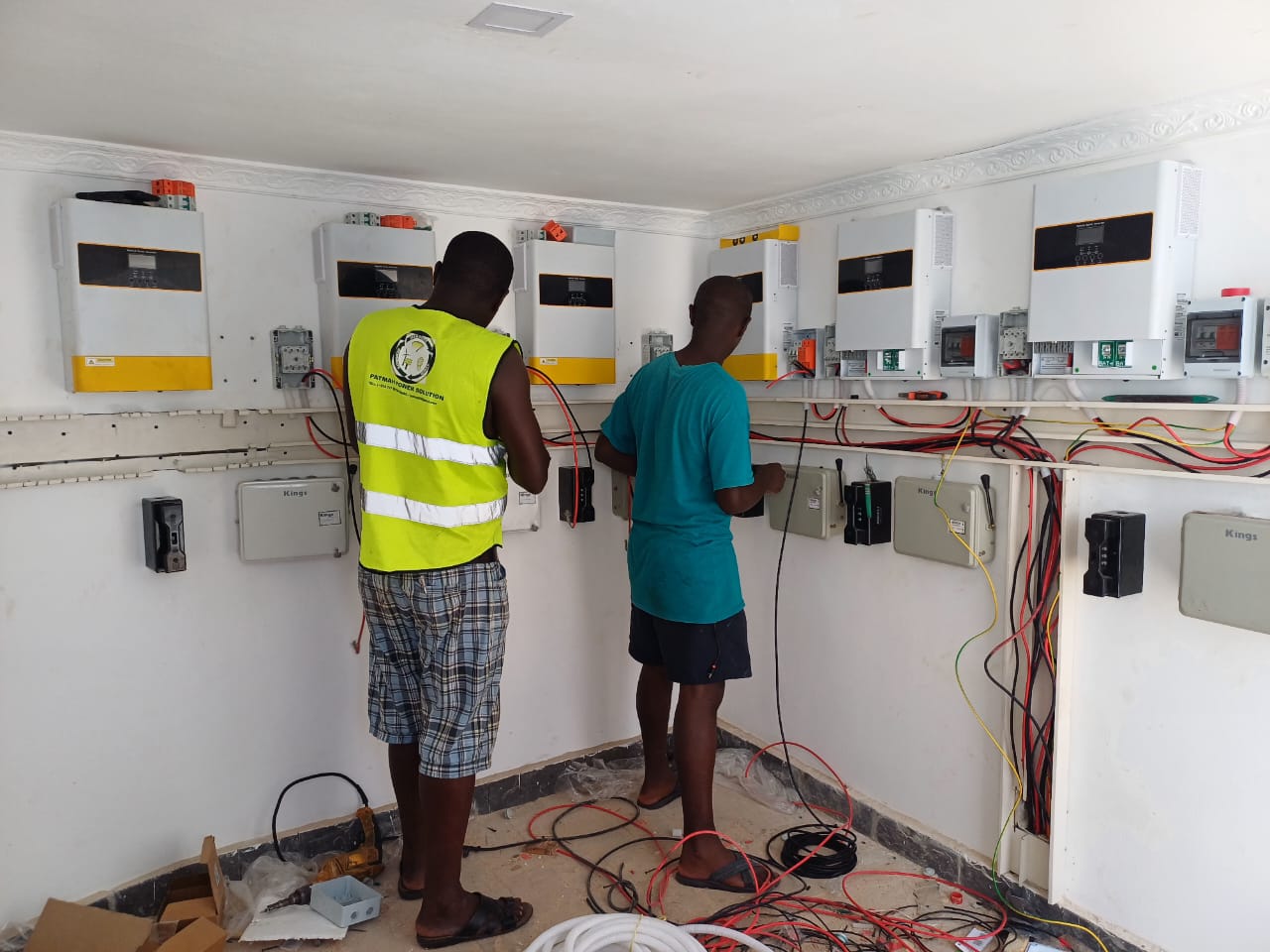Commercial electrical rewiring